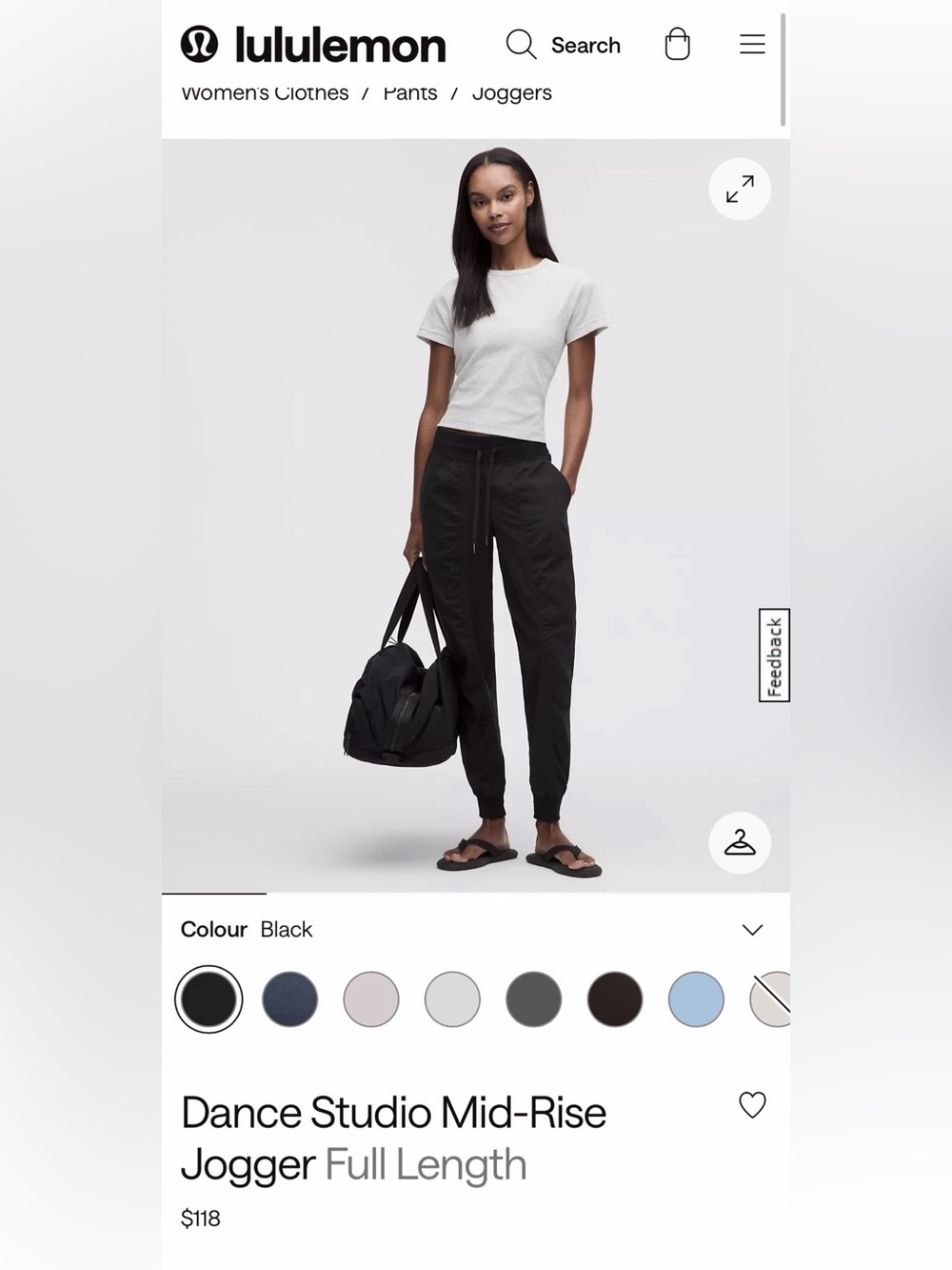 lululemon Dance Studio Jogger Black & Olive green